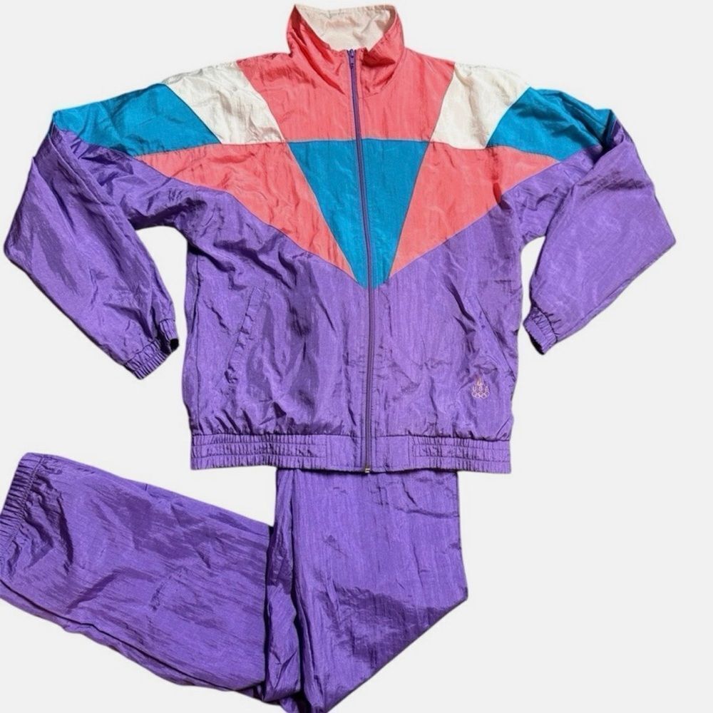 USA Olympics 90's JCPenney Adult Sm Jacket Pants Tracksuit Set